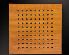 穿孔木吸音板1,山东临沂生态木吸音板